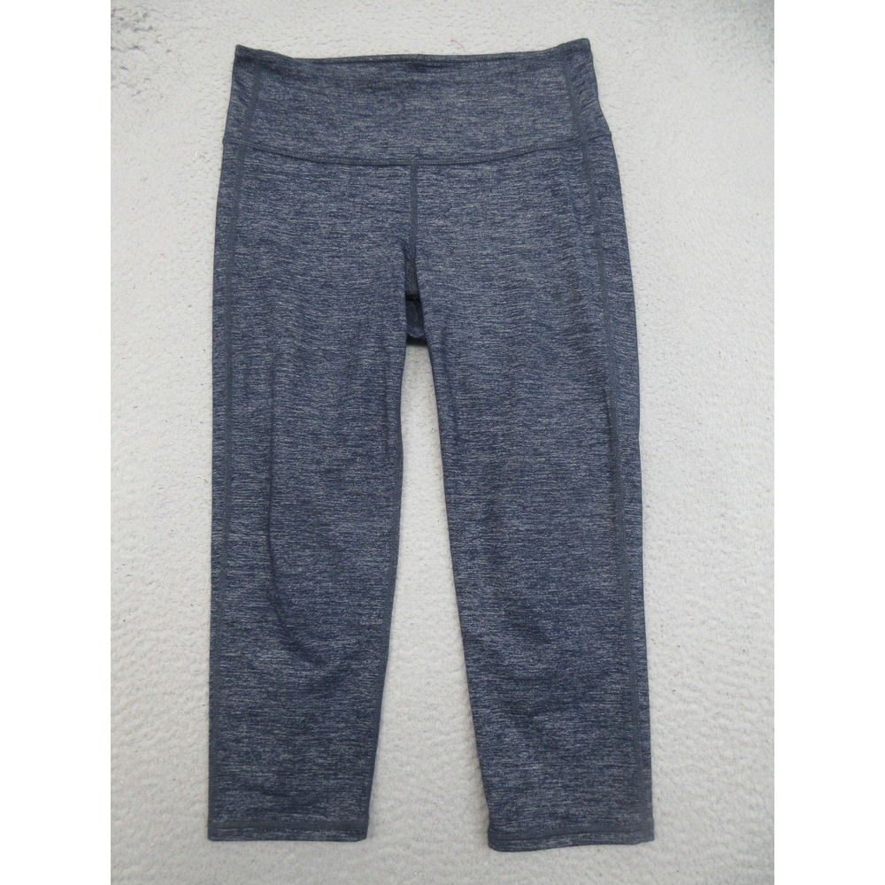 Athleta Athletic Capri Leggings Women S Blue Heather High‎ Rise Yoga Running